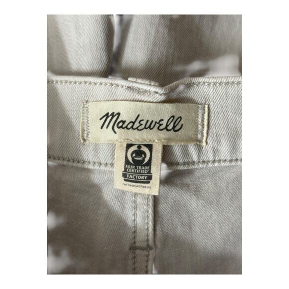 Madewell Perfect Vintage Wide Leg Crop Jeans High Rise beige size W 33 - Picture 5 of 8